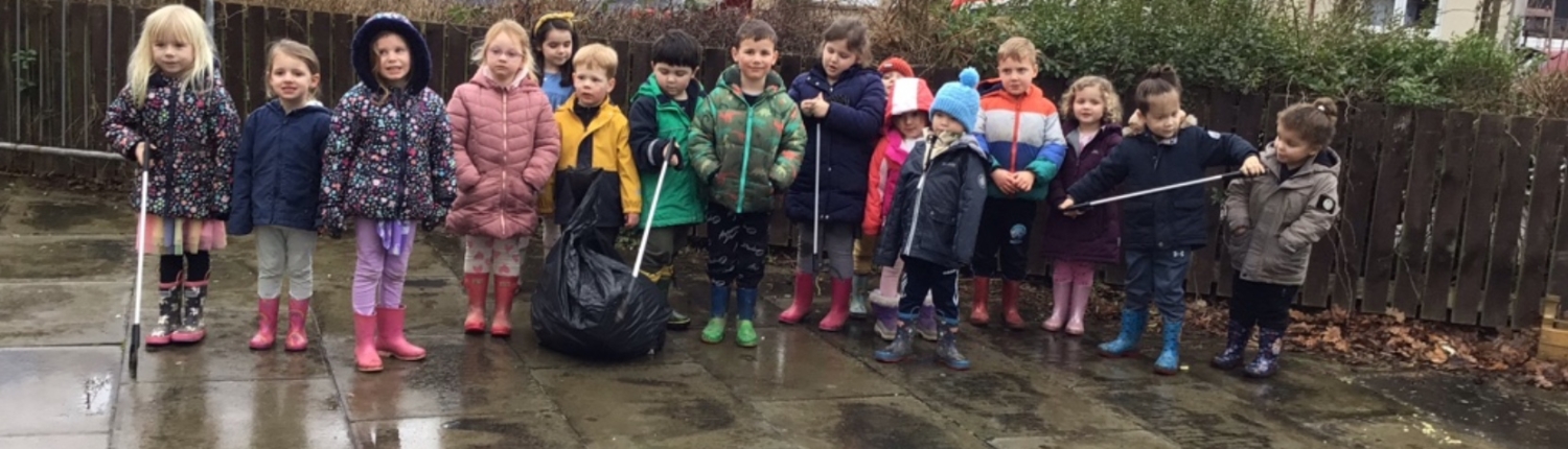 Tidying Up Litter in the Village